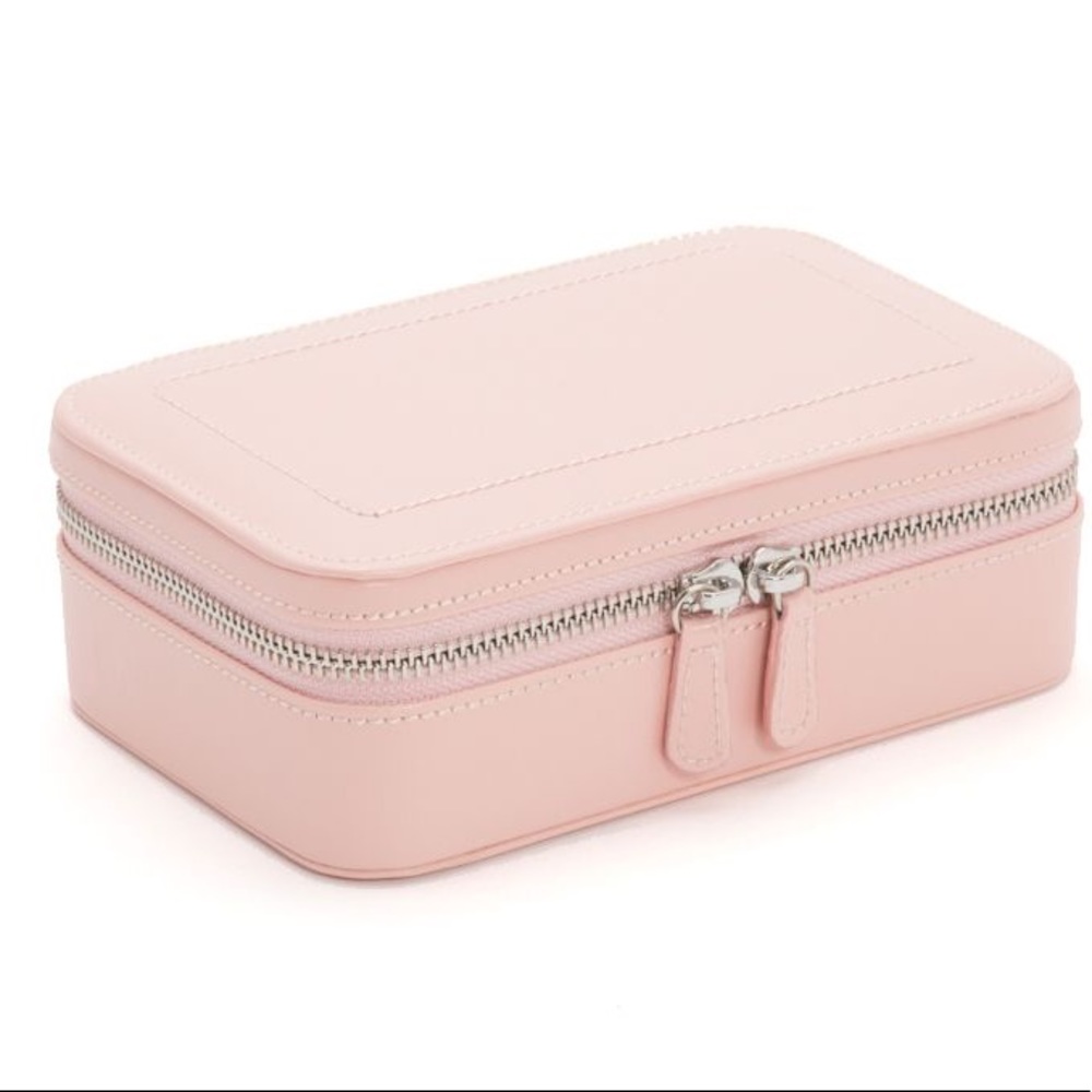 Sofia - Wolf Travel Jewelry Case - Rose Color